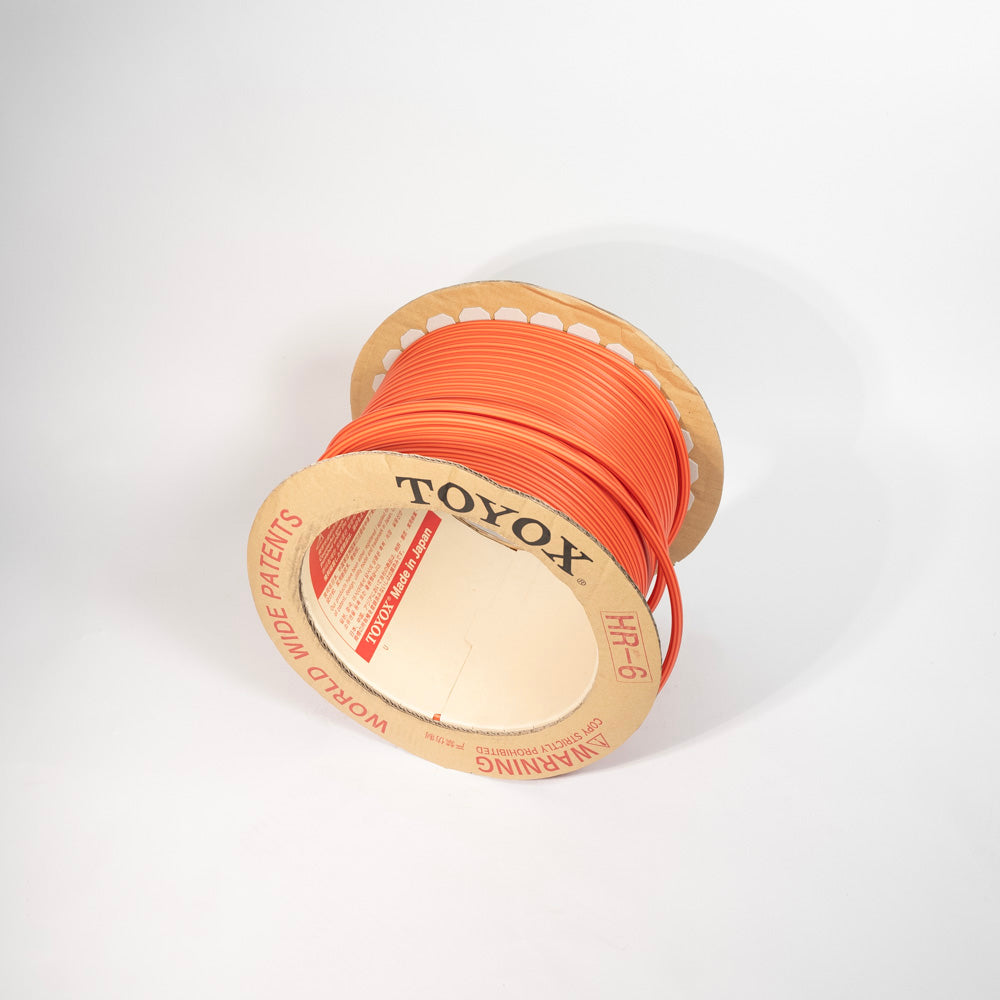 Hit Run Hose HR-6R — Orange-Red Air Hose, Sold by the Meter (1 m Units)