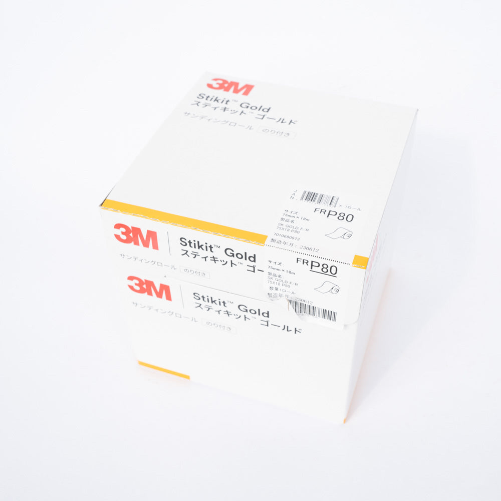 3M Stikit Gold Finishing Roll #80 75mm × 18m