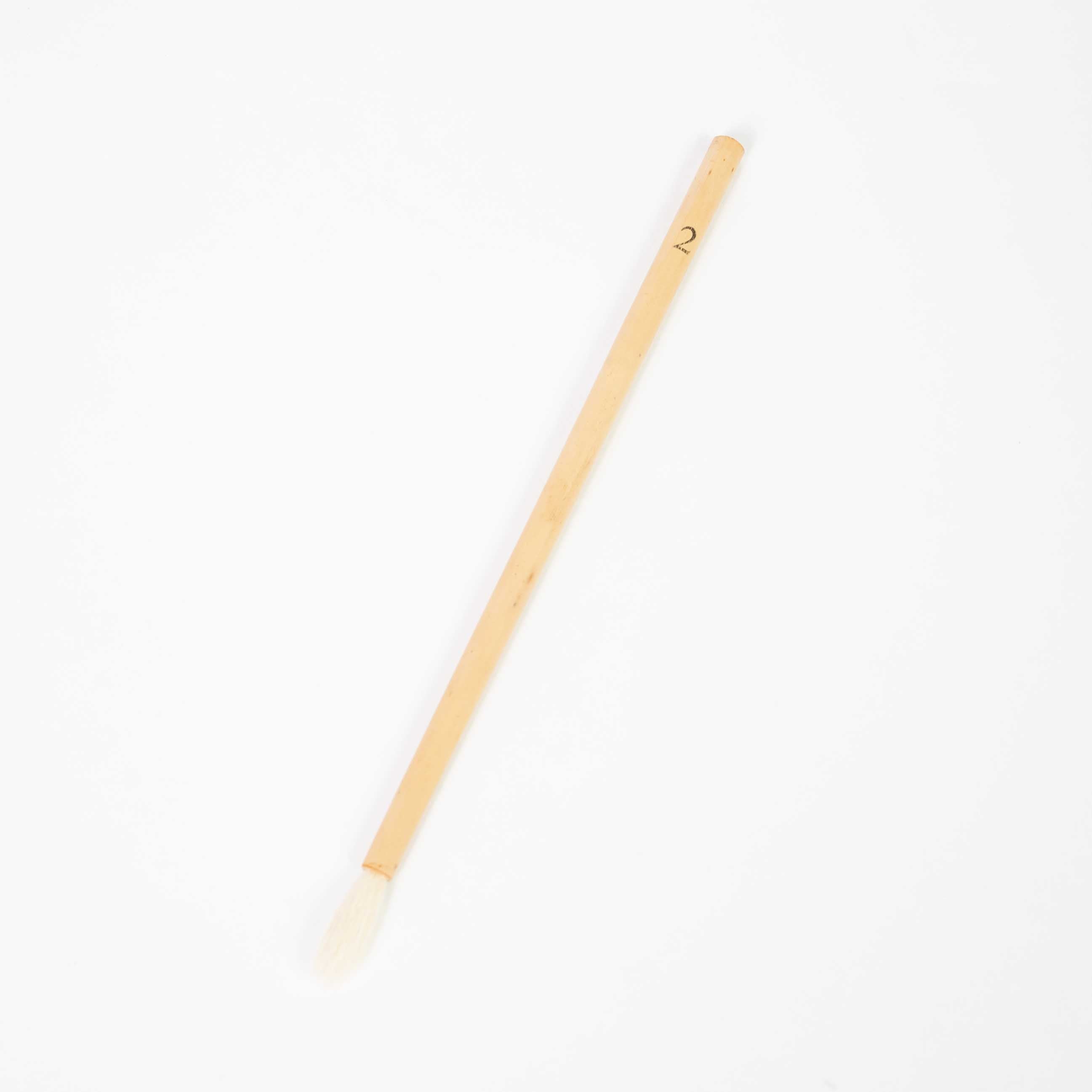 Standard White Lettering Brush — Size No.1 / No.2 / No.3