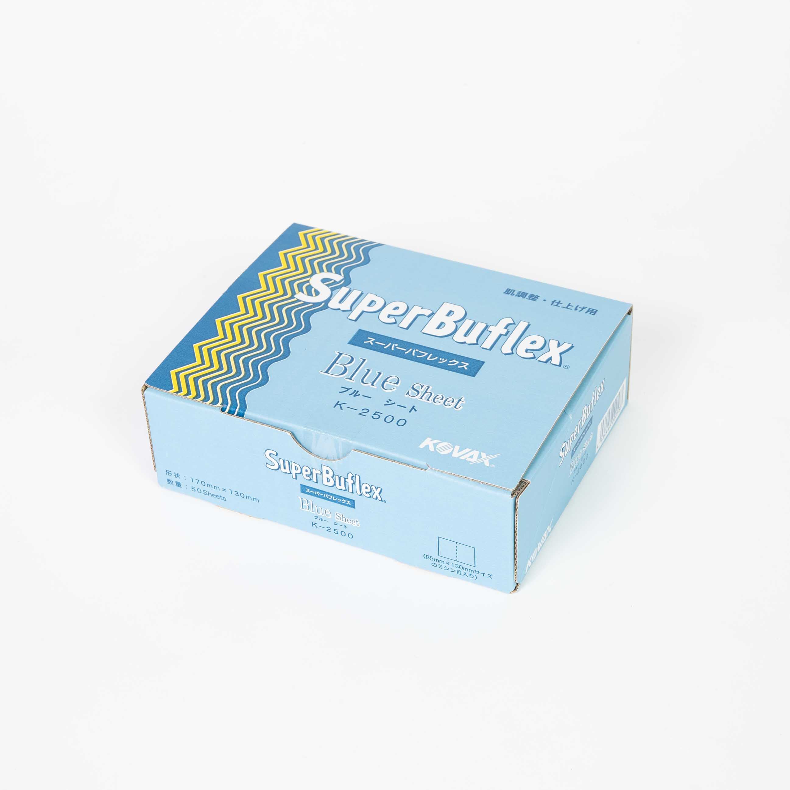 KOVAX Super Buflex Blue — Finishing Sheets, P2500 Equivalent (Hook-and-Loop), pack of 50