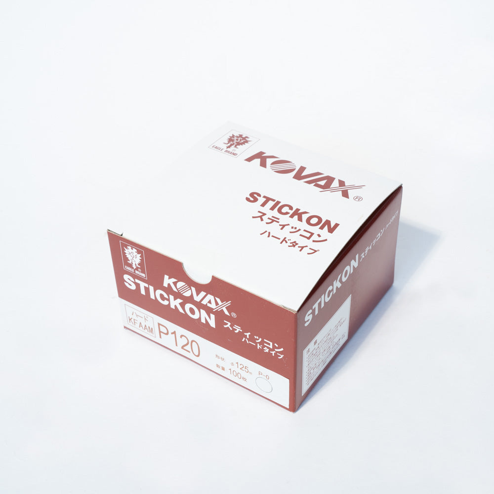 Stick-on Hard 125mmφ diameter Holeless P60 / P80 / P120 / P220 / P240 / P320   pack of 100