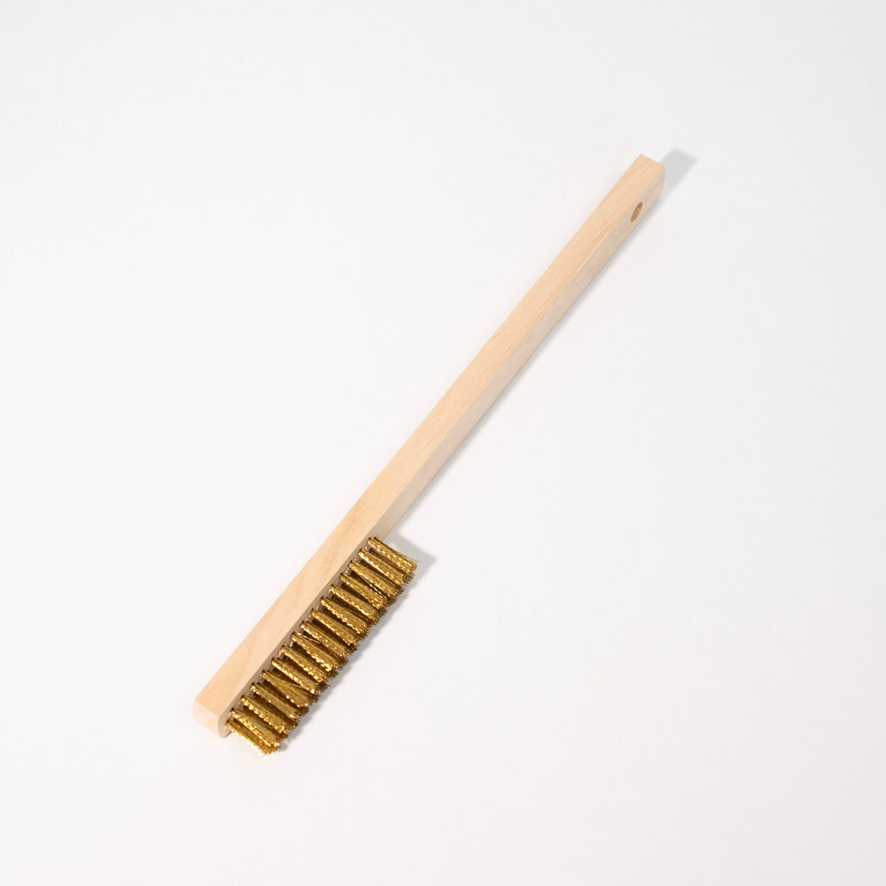 Machine Made 3 Row Bristles Brass Brush   #5007-10